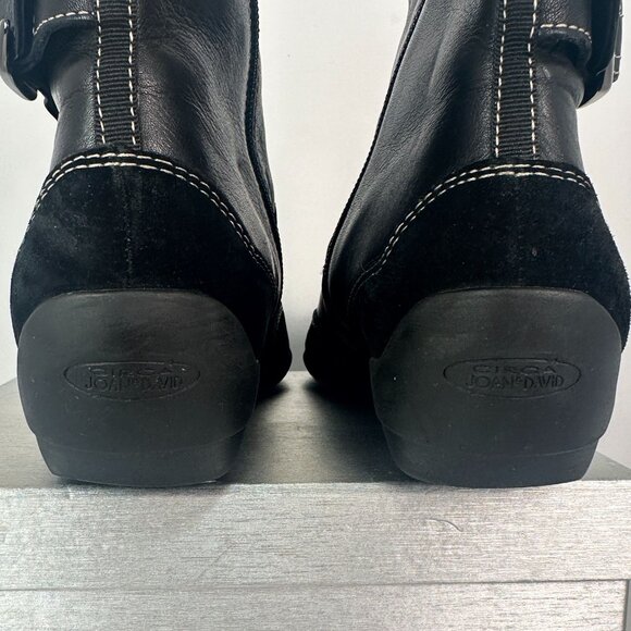 Circa Joan & David CJFRESH Black Leather Ankle Boots Womans Size US 8.5M - Picture 8 of 12
